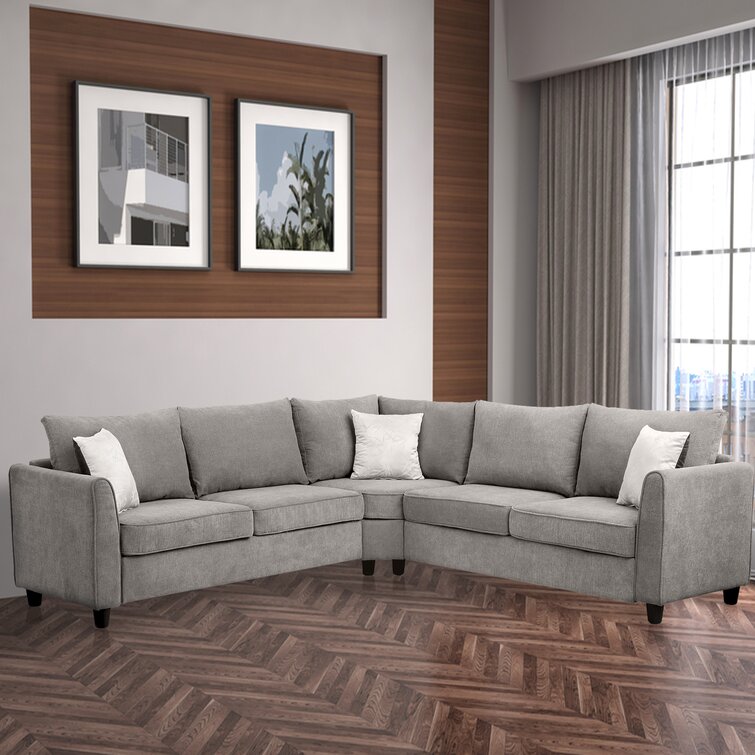 Grey sectional deals l shape